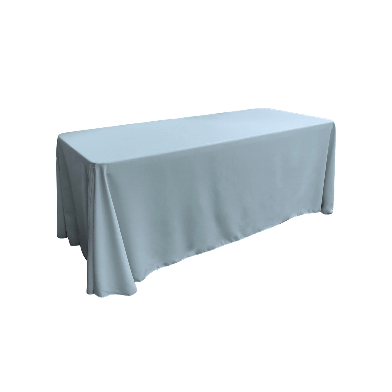 Floor Length Event Tablecloth 90x156 Poplin Cover for Buffet and Serving Tables